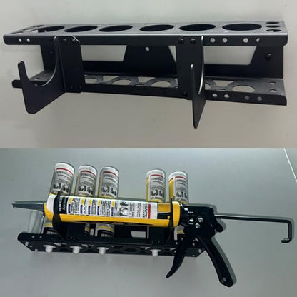 Caulking Tube and Gun Holder Storage Rack Organizer (1)