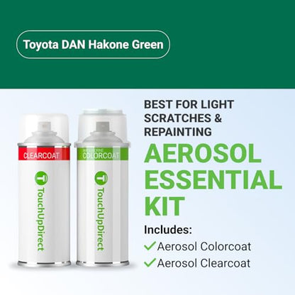 Car Paint Touch Up Spray Kit (Aerosol Spray - Essential Kit / Hakone Green)
