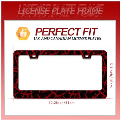 Blood Splattered License Plate Frame Funny Bloody Scar License Plate Frames for Car Decorative Parts Stainless Stee License Plate for Standard Us Canada License Plate Holder 12x6 Inch (Blood Splattered)