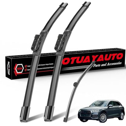 Windshield Wiper Blades Replacement for Audi Q5 2009 (24"+20"+13"(Top Lock))