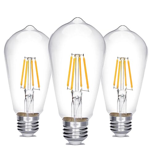 Vintage Edison Bulb 4W (Daylight White / 3 Count (Pack of 1))