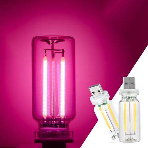 2 Pack Car LED Lights Interior (2 pack / pink)