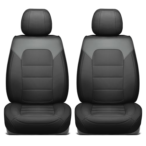 Curated Slate Ridge Napa Leather Seat Covers for Cars & SUVs (Slate Ridge / Front Seats)