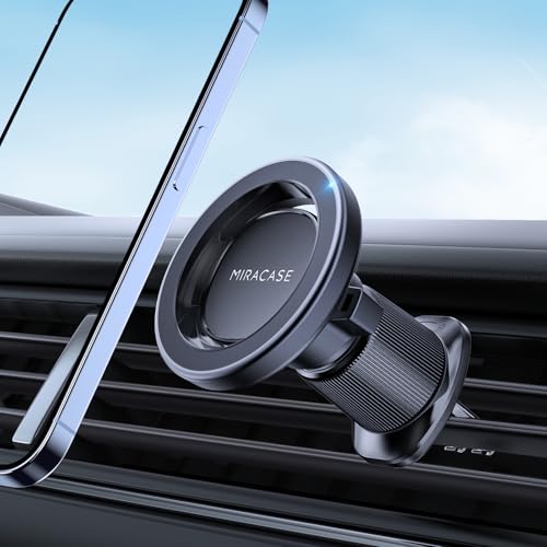 Car Phone Holder for Magsafe [Strong Magnets] Magnetic Phone Holders for Your Car (Dark Black)