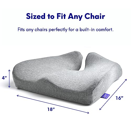 Patented Pressure Relief Seat Cushion for Long Sitting Hours on Office (Wellness Green)
