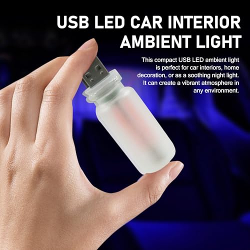 Car USB Atmosphere Lamp (1 PC / Blue)