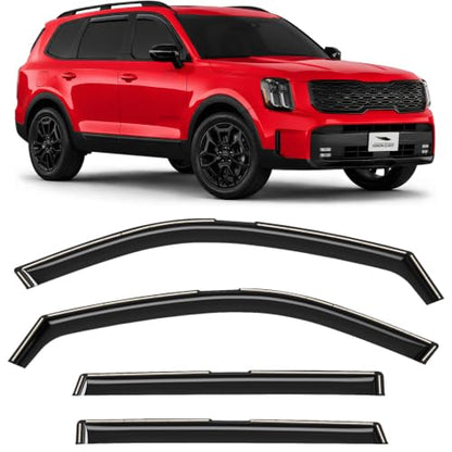 in Channel Extra Durable Rain Guards for Kia Telluride 2020 (For Telluride 20-26)