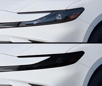 Full Headlight Head Light Tint Kit Compatible with Toyota Camry 2025 (Front Kit / Dark Smoke)
