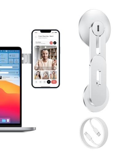 Magnetic Tesla Phone Holder (Silver / Charging)
