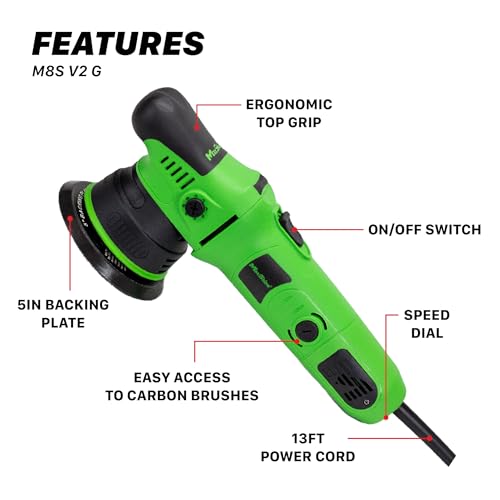 M8S V2 Dual Action Polisher Green (5" Dual Action Green)