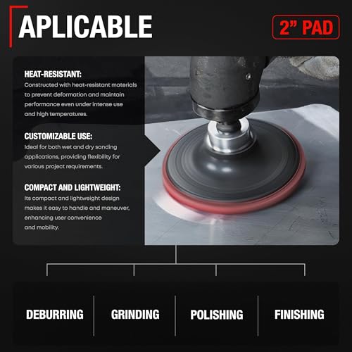 2 inch Conditioning Disc Pad Holder Assembly (Sanding Disc Pad 2" - 5 Pack)