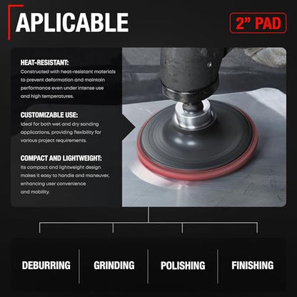 2 inch Conditioning Disc Pad Holder Assembly (Sanding Disc Pad 2" - 5 Pack)