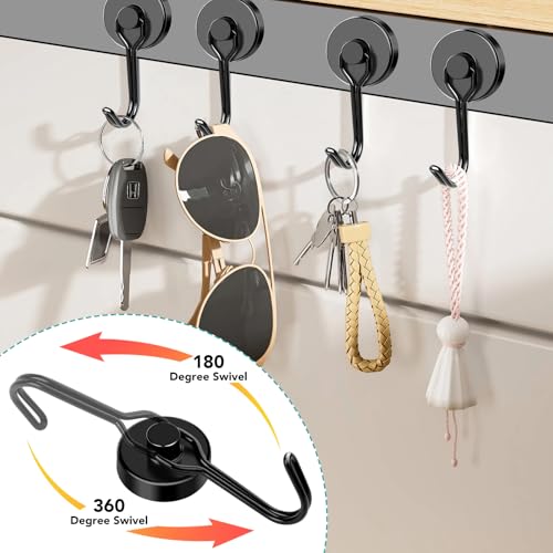 Magnetic Hooks (Black / 0.79in)