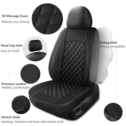 Front Car Seat Cover (N3 Black / Front Seat)