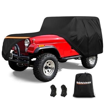Car Cover for Jeep CJ5 1955 (Black / for Jeep CJ5 1955-1983)