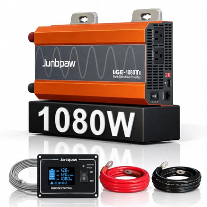 1080W Pure Sine Wave Power Inverter 12V to 110