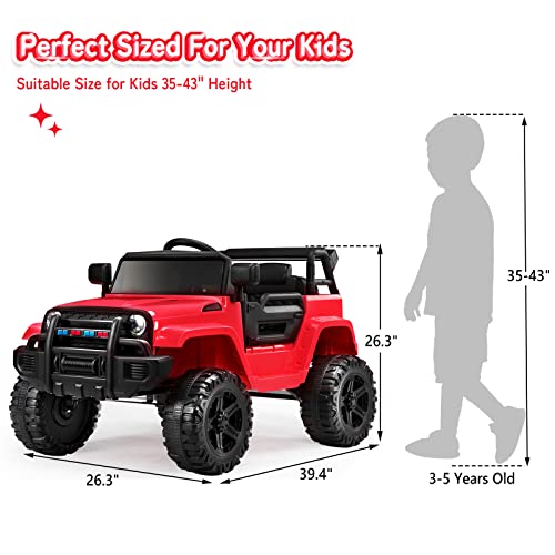 Ride on Truck with Remote Control (Red)