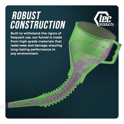 FlexAll Long Flexible Oil Change Funnel (Green / Large)