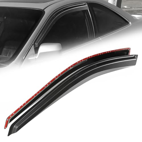 2PCS Tape On Window Visors for 1998 (98-02 Honda Accord Coupe)