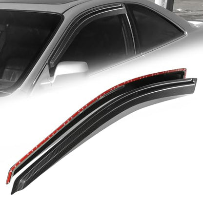 2PCS Tape On Window Visors for 1998 (98-02 Honda Accord Coupe)