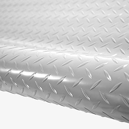 2.5mm Thick Commercial (10 Ft x 25 Ft / Diamond Stainless Steel)