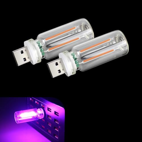 2PCS USB Night Light Bulb (Purple)