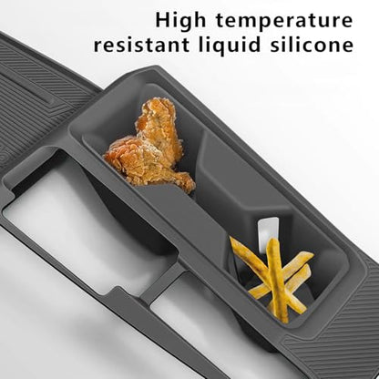 Center Console Silicone Organizer Wrap for Honda Accord 2023 (Black for Center Console Organizer)