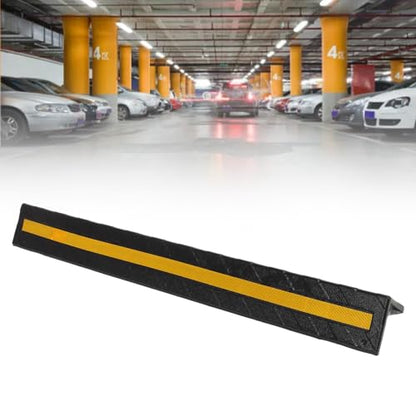 Garage Wall Protector Rubber Wall Corner Guard for Parking Garages (Black)