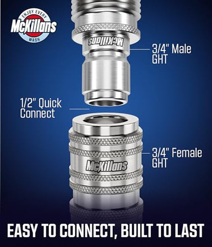 2025 Automatic Garden Hose Quick Connect [UNIVERSAL FIT] (Automatic Quick Connects)