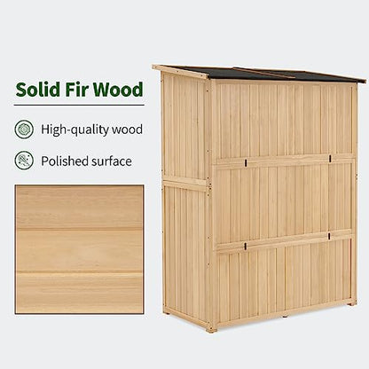Outdoor Storage Cabinet (Natural / Large)