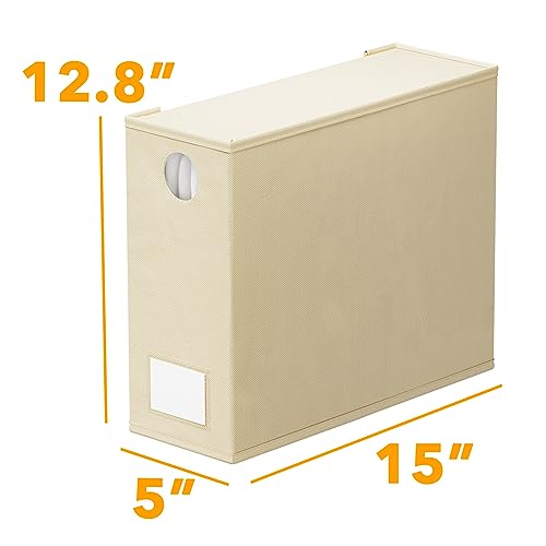 6 Pack Bed Sheet Organizers and Storage (6 pcs / Beige)