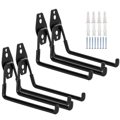 4 Pack Garage Hooks Heavy Duty (7.4 inch)