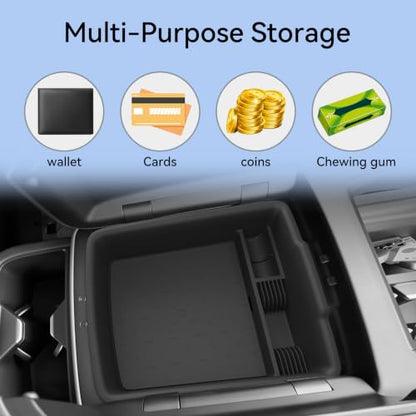 2PCS Center Console Organizer for Kia Telluride Base Trims 2027 (2PCS Center Console Organizer)