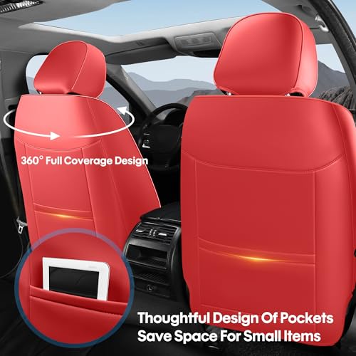 Car Seat Covers Full Set (FULL SET / RED)