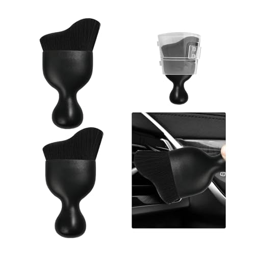 2 PCS Car Detailing Brush (Black / 2 PCS)