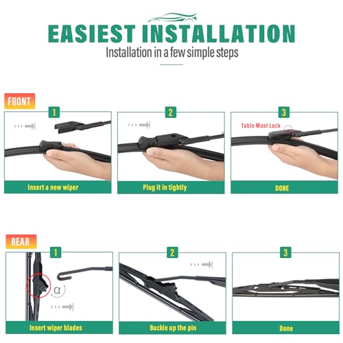 Windshield Wiper Blades Replacement for Chevy Trax Buick Encore (26" 14" 10")