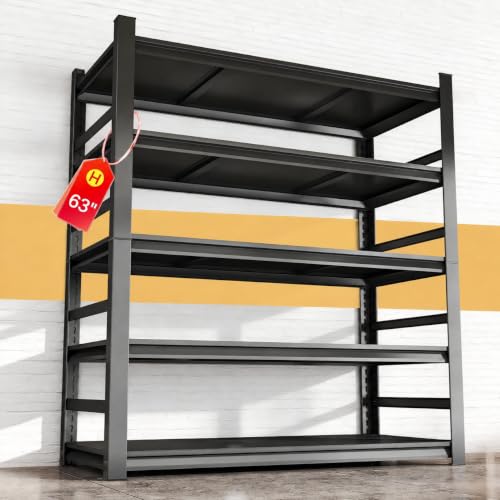 45"W*16"D Garage Shelving Unit (5 Tier 63"H x 45"W x 16"D)