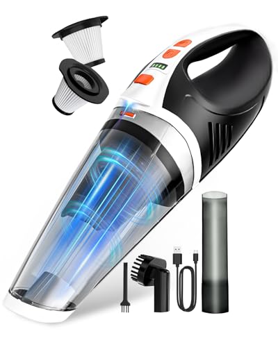 Handheld Vacuum Cordless (White Orange)