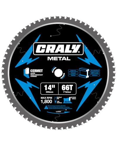 14 Inch 66 Teeth Steel and Ferrous Metal Cutting Circular Saw Blade (14" 66T)