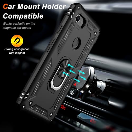 for Google Pixel 3A XL Case with Screen Protector (Black / Google Pixel 3A XL)