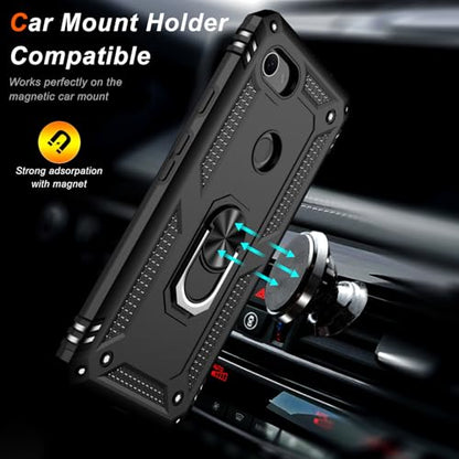 for Google Pixel 3A XL Case with Screen Protector (Black / Google Pixel 3A XL)