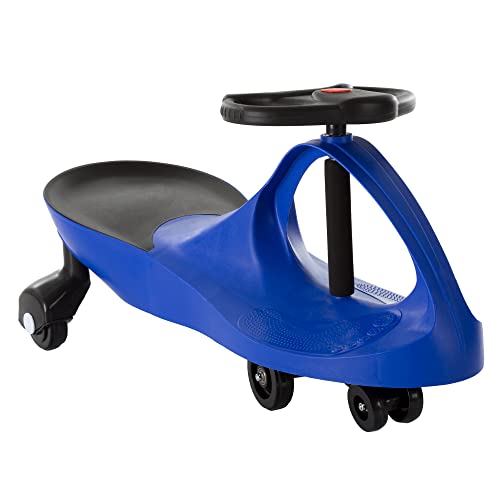 Wiggle Car Ride on Toy for Ages 3 and Up (Blue)