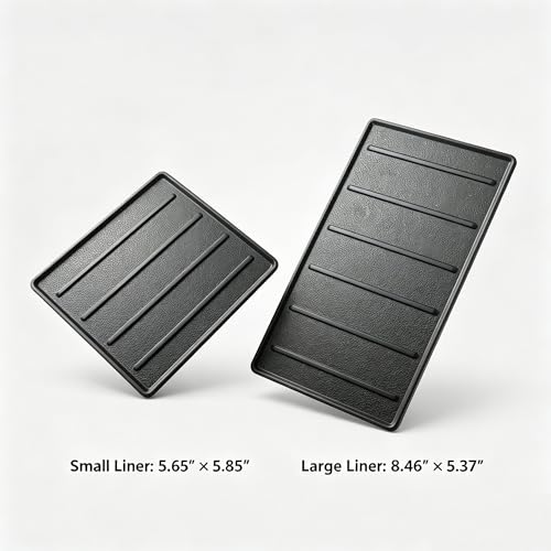 Center Console Tray Liner for Toyota Tundra 2022 (Black)