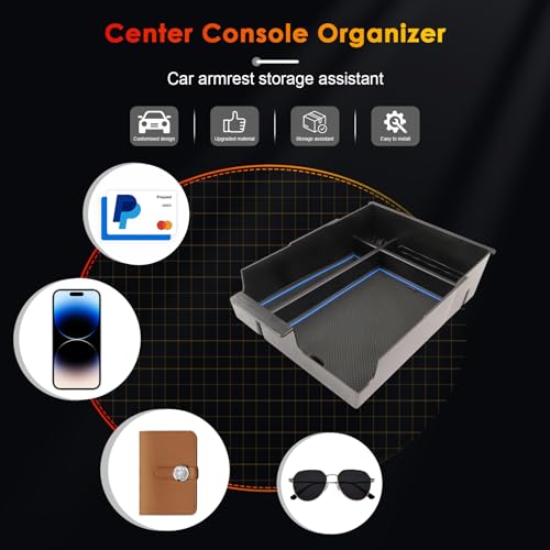 for 2024 Hyundai Palisade Center Console Organizer Tray for 2023