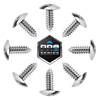 Stainless Steel License Plate Screws for License Plates (A2 (Stainless Steel))