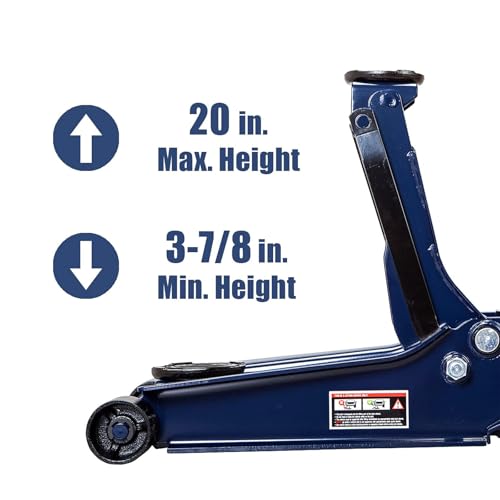 Hydraulic Floor Jack with Dual Quick Lift Pump (New Sapphire Blue / 4 Ton / 2026 New Model)