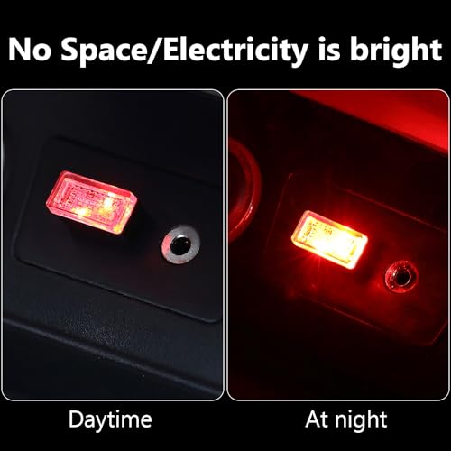 7 Pieces USB LED Light Car Interior Atmosphere Mini Lamp Lights