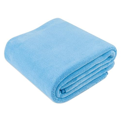 Super Absorbent Microfiber Car Drying Towel (Blue / 36"L x 25"W)