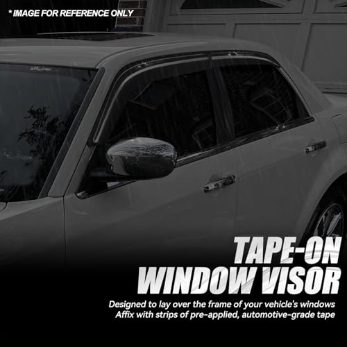 Tape On Window Visors for 2005 (05-10 Chrysler 300 Dodge Magnum)