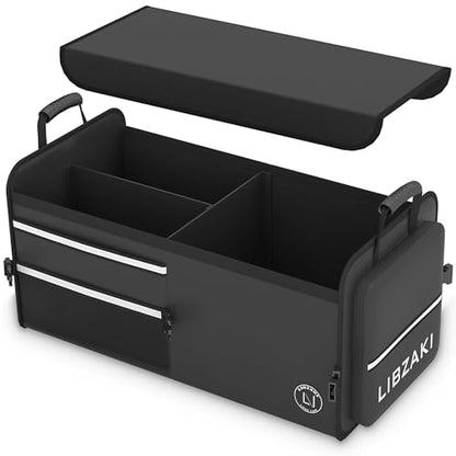 LIBZAKI Car Trunk Storage Organizer (Standard / Black)